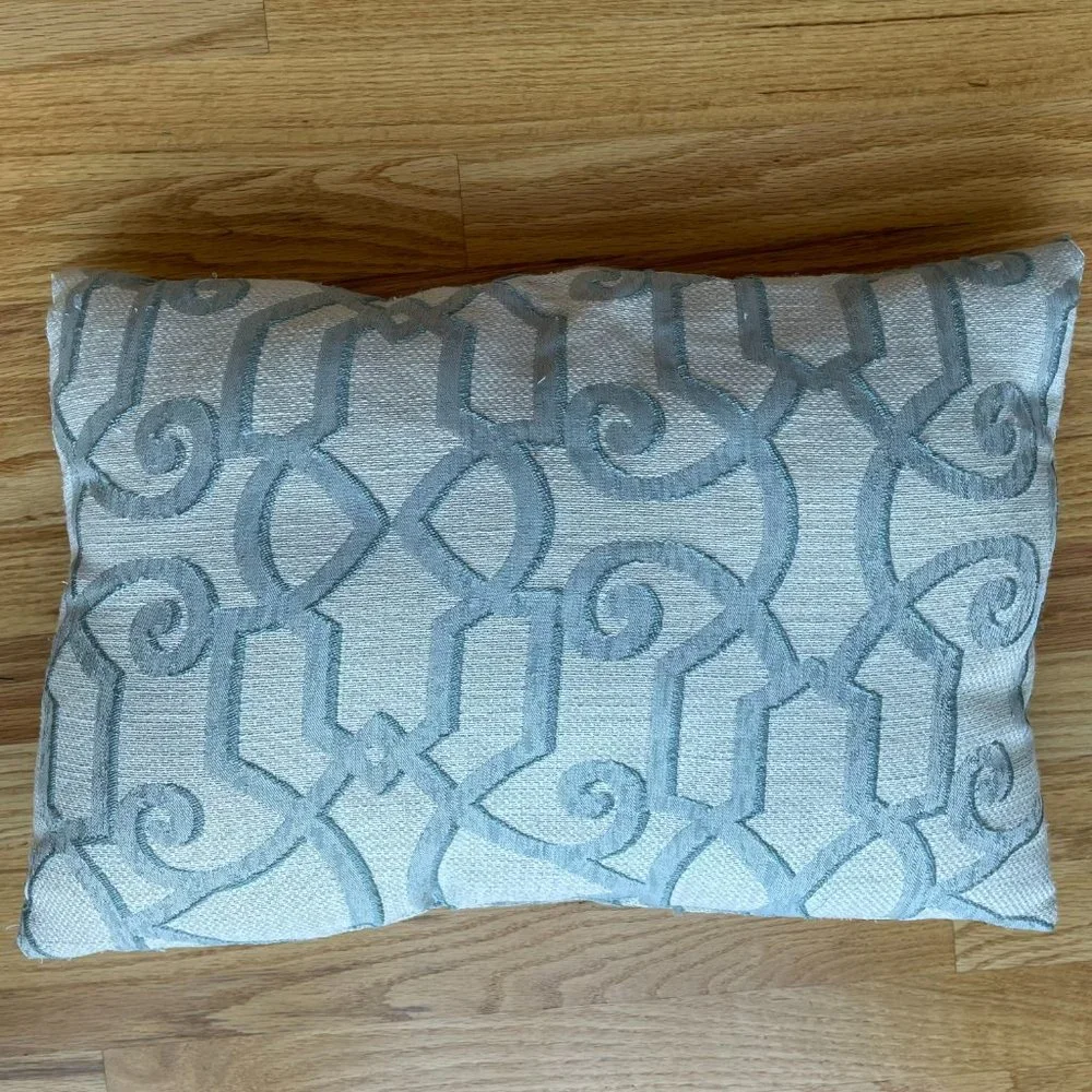 Classic Geometric Style Decorative Throw Pillow 20” x 14”